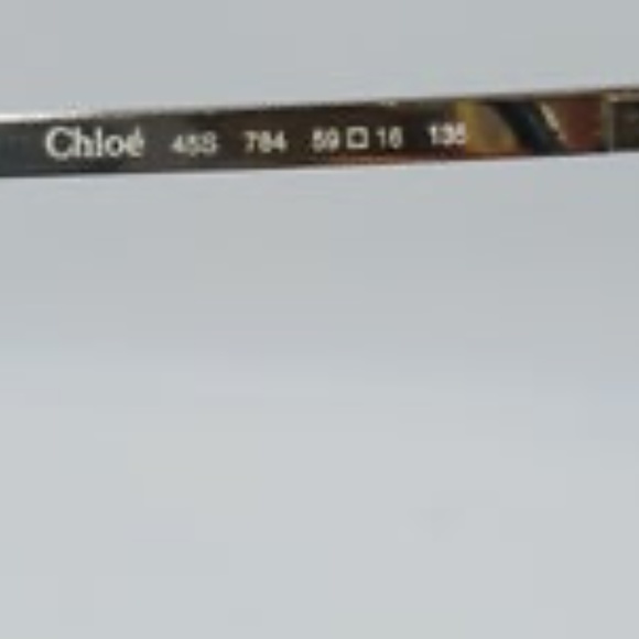 Chloe 45s sunglasses squared half rim with pink double grading lenses